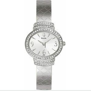 BULOVA Crystal Steel Ladies Watch